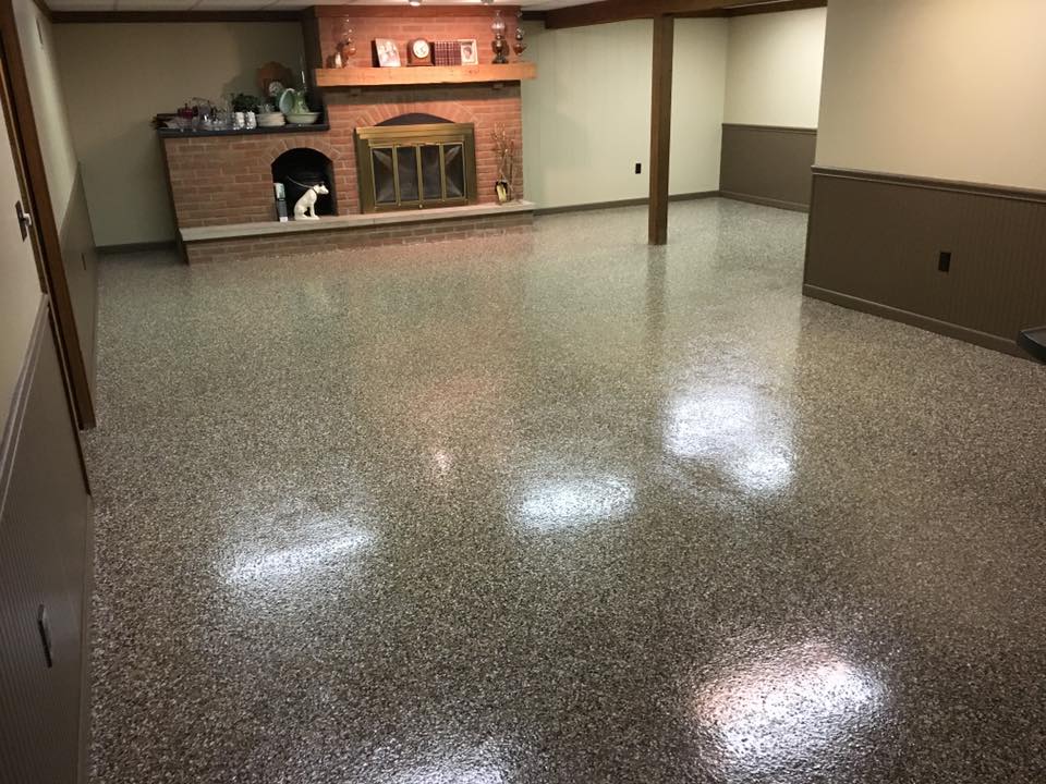 Epoxy Flake Flooring | Findlay Ohio | United Concrete Doctor
